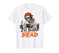 I'll Sleep When I'm Dead - Halloween Squelette Gaming Gamer T-Shirt Graphique avec Valeur