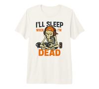 I'll Sleep When I'm Dead - Halloween Squelette Gaming Gamer T-Shirt Haut de Gamme