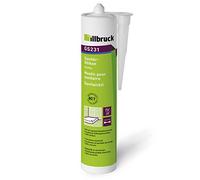 Illbruck GS231 Joint d'étanchéité en silicone sanitaire résistant à la moisissure et à l'humidité pour cuisine, salle de bain, douche (transparent)