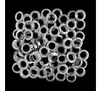 Œillet de bâche autoperforant Trimming Shop 10 mm en métal sans rondelles pour machine à œillets semi-automatique, bannières en PVC, toile de tente, toile de toit, œillets robustes, argent, lot de 500