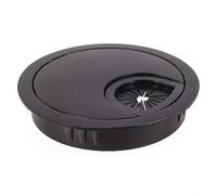 Œillet de câble de bureau en métal avec couvercle rabattable de 80 mm en zinc pour la maison ou le poste de travail, gestion de 60 mm, cache-câble de 50 mm de diamètre en alliage pour prise bien