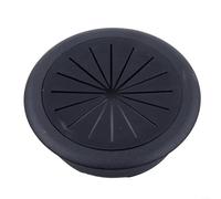Œillet de cordon de bureau de 60 mm essentiel pour la gestion des fils dans les bureaux et les maisons (noir)