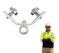 Œillet de suspension de grue - Roulette d'angle avec rangement pour outils de levage - Suspension de câble métallique très résistante et équipement de traction pour chantier et atelier