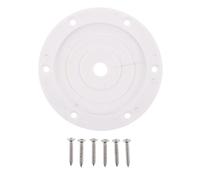 Œillet de Tige Rond en PVC Blanc 4,01 Pouces pour Câble | Passage pour Équipement de Pêche, Installation Facile, Transport Stable, Usage Polyvalent, Forme Ronde