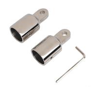 Œillet en acier inoxydable de qualité marine pour bateaux et kayaks, matériau 316 robuste avec clé hexagonale, conçu pour une utilisation en tube rond (22 mm)