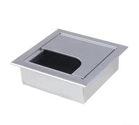 Œillet en alliage d'aluminium pour solutions professionnelles d'organisation de l'espace de travail (argent, 80 mm x 80 mm)