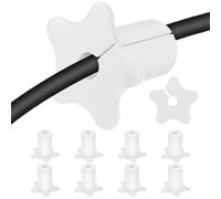 Œillet mural pour câble - Œillet de trou de câble | Œillets de câbles en forme d'étoile | 10 pièces de passe de câbles en silicone | Solution de fils de gestion des cordons pour appartement, bureau