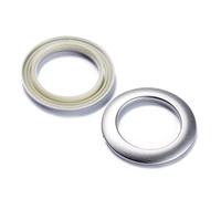 Œillets à rideau Prym 25 mm argenté mat - Pose sans outil - Lot de 8