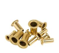 Œillets à rivets à trou traversant en cuivre, 50 à 1000 pièces, M0.9 M1.3 M1.5 M1.7 M2 M2.3 M2.5 M3m3.5m4m5m6, œillets métalliques en laiton, écrou creux(4mm,M5-100pcs)