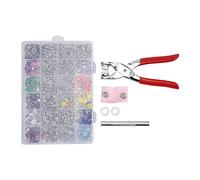 Œillets Colorés 10mm, Boutons à Oeillet Creux, Matériaux Solides pour Vêtements Bébé, Chemise et Jupe - Installation Facile, Usage Polyvalent, Accessoires DIY