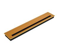 Œillets de bureau noirs polyvalents avec brosse en aluminium pour trous de câbles épais pour espaces de travail organisés, œillets d'installation facile