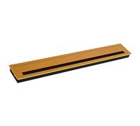 Œillets de bureau noirs polyvalents avec brosse en aluminium pour trous de câbles épais pour espaces de travail organisés, œillets d'installation facile
