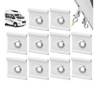 Œillets de rail de rideau de soleil, oeillets de rail de rideau de soleil,Bandes de tuyauterie passe-câble pour une installation facile de | avec œillet, attaches de tuyau