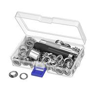 œillets Métalliques 10mm Argent 100 Ensembles Outil Pose Bâche Tente Toile
