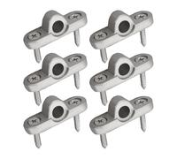 Œillets pour la chute de l'auvent, assiette pour les yeux pour auvent | Remplacement des œillets métalliques 6x,Porte-crochets en camping-car, supports de barre de toit, outil de montage de 8 mm pour