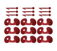 Œillets pour Volailles 100 Pièces ABS Rouges Anti-picage et Protection | Faisans, Poules et Oiseaux, Surface Lisse, Pièces Aléatoires, Ferme, Transition Couvoir à Troupeau Couleur Aléatoire