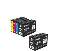 illico 932 933 Remplacement pour HP 932XL 933XL Cartouches d'encre Compatible avec HP Officejet 6600 6700 7110 7612 7610 6100 Imprimantes (5 (2N+1C+1M+1Y))