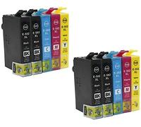 illicoencre-502 XL Cartouche Compatible avec Epson 502 502XL Multipack, pour Expression Home XP-5100 XP-5105, Workforce WF-2860 WF-2865 Pack 10 (4X Noirs, 2X Cyan, 2X Magenta, 2X Jaunes)