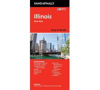 Illinois, carte facile à lire | Rand McNally