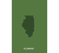 ILLINOIS - Diario Rayado Premium | Tamaño: 6 × 9 pulgadas (15 × 23 cm)| 120+ Páginas: Cuaderno de Escritura de Alta Calidad - Ideal para Estudio, Trabajo o como Regalo Especial
