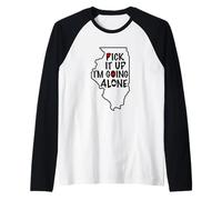 Illinois Euchre Pick It Up I'm Going Alone Jeu de Cartes Manche Raglan