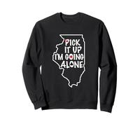 Illinois Euchre Pick It Up I'm Going Alone Jeu de Cartes Sweatshirt