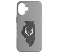 Illinois IL Deer Hunting Shed Antlers Design Coque pour iPhone 16