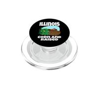 Illinois Maïs et élevage de Tracteur Paysan Coucher de Soleil Amusant PopSockets PopGrip pour MagSafe