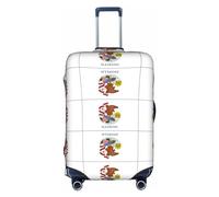 Illinois State Flag Housse de bagage Valise Trolley Case Protecteur élastique lavable anti-rayures Fit 45,7 à 81,3 cm, blanc, L