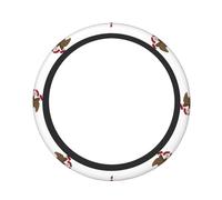 Illinois State Flag Housse de volant de voiture pratique antidérapante Isolation thermique Protection toutes saisons