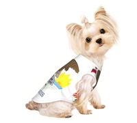 Illinois State Flag Print Débardeur sans manches pour chiens et chats Vêtement extensible doux tendance