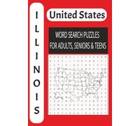 Illinois Word Search Puzzle Book:: Fun Word Search Book For Adults, Senior, And Teens Promoting Healthy Brain Activity And Memory And More | 6x9 ... ... Gift for Vacation, Holidays and Free Time