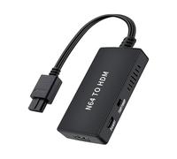 Illkjasfc Adaptateur convertisseur portable N64 vers HDTV : vidéo 1080p et sortie pour moniteurs de jeu/projecteurs HDTV Convertisseur adaptateur