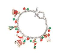 Illkjasfc Breloque de vacances avec Père Noël, renne et sapin de Noël, bijoux pour femme, accessoires de fête, breloques en alliage, cadeaux, taille unique, Comme décrit