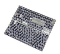 Illkjasfc Capuchons de touches 128 touches pour programmeur Capuchons noirs pour clavier mécanique 60/80/87/98/104/108 Décoration