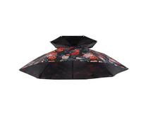 Illkjasfc Chapeau pliable parapluie pour la pêche, la pluie, le soleil, chapeaux de parapluie avec bandeau de tête, petit chapeau parapluie d'extérieur
