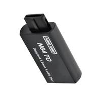 Illkjasfc Convertisseur N64 vers HDTV pour convertir la vidéo de console de jeu en adaptateur de connexion facile Adaptateur de jeu de sortie 3,5 mm