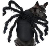 Illkjasfc Costume d'araignées drôles pour chien - Accessoire doux et confortable pour Halloween