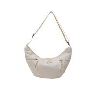 Illkjasfc Crescents Sac à bandoulière en toile pour homme et femme - Tendance - Grand sac à raviolis souple - Cadeau avec demi-forme pour femme et homme - Petit avec demi-forme, blanc, One Size