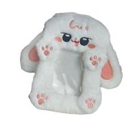 Illkjasfc Étui à cartes photo avec chaîne pour femme et fille - Porte-clés pour sac à dos, Lapin à grandes oreilles