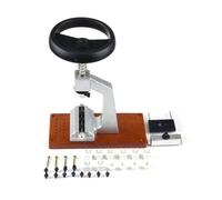 Illkjasfc Extracteur de dos de montre réglable avec 6 accessoires de réparation pour horloger Prise en main confortable Vis dans le boîtier de montre Outil de retrait