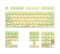Illkjasfc Keycaps Cartoon Animal Theme 120Keys Lovely Keycaps for 68/75/84/98/100/104/108 Mécanique Keycaps