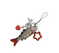 Illkjasfc Lanière élégante en forme de poisson avec pendentif en forme d'étoile - Sangle de téléphone tendance - Accessoire tendance pour jeunes - Accessoires mobiles élégants - Accessoire tendance