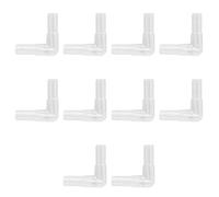 Illkjasfc Lot de 10 réservoirs de poisson en acrylique - Valve de commande de pompe à air - Raccord de tuyau d'aquarium à 2 voies - Accessoires