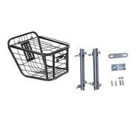 Illkjasfc Panier de vélo adapté pour les vélos électriques de montagne, coffre en métal spacieux pour transporter des articles en toute sécurité pendant la balade. Panier de rangement