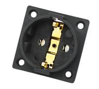 Illkjasfc Panneau de prise de courant standard de l'UE - Installation facile - Prise ronde à 2 broches pour divers appareils - Design élégant et pratique