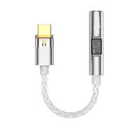 Illkjasfc Petit amplificateur de casque de type C Hifi Adaptateur auditif numérique pour smartphones PC et ordinateurs portables Payeurs de musique audio haute résolution