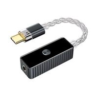 Illkjasfc Petit amplificateur de casque de type C Hifi Adaptateur auditif numérique pour smartphones PC et ordinateurs portables Payeurs de musique audio haute résolution