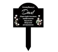 Illkjasfc Piquet commémoratif en acrylique pour hommages pour la maison ou les animaux de compagnie