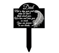 Illkjasfc Piquet commémoratif en acrylique pour hommages pour la maison ou les animaux de compagnie